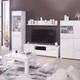 Стол журнальный в гостиную из ДСП+МДФ Hill T 810х610х427 мм нимфея альба/белый снег глянец Blonski - изображение 4