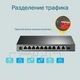 Комутатор TP-Link TL-SG1210MP - зображення 6