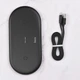 Беспроводное зарядное устройство Hoco CW23 dual power wireless fast charger Black - изображение 2