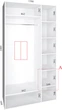 Шкаф купе Фенікс Зеркало 130x60x240 см двухдверный Белый (FM007875) - изображение 2