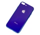 Чехол стеклянный Glass case для IPhone 7 Plus (13) Shiny Blue ярко синий - изображение 2