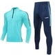 Спортивный костюм детский Europaw Limber Up Kid 2101 Short zipper бирюзово-темно-синий 130-140 europaw521 - изображение 1