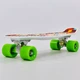 Скейт Пенни Борд Penny My Go Board Abstraction 13-6 с абстракцией White-Green - изображение 2