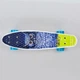 Скейт Пенни Борд Penny Board Owl 13-1 с совой Blue-Yellow - изображение 3