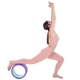 Колесо для йоги масажне кільце для йоги Zelart Fit Wheel Yoga 2436 Purple-Mint - зображення 6