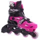 Роликовые коньки раздвижные Zelart 2920 размер 31-34 Black-Pink - изображение 1