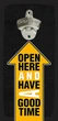 Настенная открывалка для бутылок Open here and have a good time 32*15 см (ODP_20J012) - изображение 1