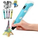 3D ручка для рисования Smart 3D Pen 2 c LCD дисплеем голубой - изображение 2