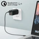 Сетевое зарядное устройство BASEUS GaN2 Pro Quick Charger 1USB/2Type-C, QC/PD, 5A, 65W с кабелем USB Type-C и быстрой зарядкой Black (CCGAN2P-B01) - изображение 4