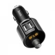 АЗУ FM модулятор Hoco E19 bluetooth, кнопка відповіді, MP3, USB Black/Grey - изображение 3