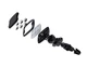 Автомобильный держатель Hoco CA65 Sagittarius series Super Magnetic Holder Black - изображение 3
