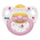 Пустышка Nuk Happy Kids Птички, 6-18 мес., розовая (3952328) - изображение 1
