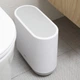 Ведро для мусора MBM HOME BP-14 пластиковое Бело-серое - изображение 3