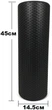 Массажный ролик EasyFit Foam Roller 45 см Черный - изображение 2