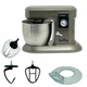 Эргономичный планетарный миксер с насадками First Austria Stand Mixer 1200 Вт Серый - изображение 5