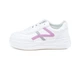 Кроссовки Fashion 568 біло-бузкові (35-40) Белый 38 - изображение 2