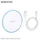 Бездротовий зарядний пристрій BOROFONE BQ3 Pro 15W wireless fast charger Silver (6974443380590) - изображение 3