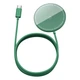 Бездротовий зарядний пристрій Baseus Simple Mini Magnetic 15W 2A заряджання QI Green (WXJK-H06) - зображення 6