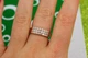 Кольцо Xuping Jewelry камни в три ряда по бокам резьба р 19 золотистое - изображение 5