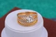 Кольцо Xuping Jewelry широкое сеточка с камнем р 17 золотистое - изображение 2
