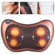 Массажная Подушка Massage Pillow QY-8028 Инфракрасный массажер для тела шеи и спины роликовий Коричневый - изображение 4