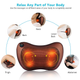 Массажная Подушка Massage Pillow QY-8028 Инфракрасный массажер для тела шеи и спины роликовий Коричневый - изображение 8