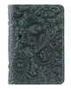Обложка для документов из кожи HiArt AD-03 Crystal Green Mehendi Art Зелёный - изображение 1