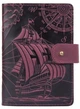 Обложка для паспорта из кожи Hi Art «Discoveries» PB-02/1 Shabby Plum Фиолетовый - изображение 1