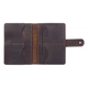 Обложка для паспорта из кожи Hi Art «Buta Art» PB-03S/1 Shabby Gavana Brown Темно-коричневый - изображение 5