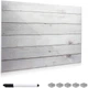 Дошка магнітно-маркерна скляна Navaris Wooden Planks, 60x40x0.4 см, імітація дерева (4057665399433) - зображення 5