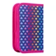 Пенал-книжка твердый SMART одинарный с клапаном HP-03 Rainbow hearts фиолетовый (532824)) - изображение 3