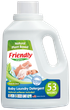 Органічний рідкий пральний порошок - концентрат Friendly organic без запаху 1,57 літрів (53 прання) - зображення 1