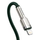 USB кабель Type С на Lightning Baseus Cafule Series Metal Data Cable (2M, 20W, PD). Green - зображення 5