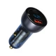 Автомобільний зарядний пристрій Baseus Particular Digital Display PPS Dual Quick Charger 65W USB Type-C Grey (CCKX-C0G) - зображення 1