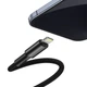 Кабель Lightning > USB Type-C Baseus High Density Braided PD 20W 1.0m (CATLGD-01) Black - изображение 2