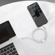 Кабель Lightning > USB Type-C Baseus High Density Braided PD 20W 2.0m (CATLGD-A02) White - изображение 8