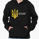 Худи мужской патриотический Добрый вечер, мы с Украины! (9225-3696-2) Черный M - изображение 1