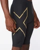 Мужские компрессионные шорты 2XU, MCS Run Comp Shorts, XL, черный/золотой отражающий - изображение 5