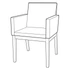 Стілець із підлокітниками Apollo Fameg 59x87x59 (B-1228) 035865 - изображение 3