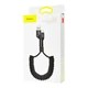 Дата кабель Baseus Fish Eye Spring Data Lightning Cable 2A (1m) (CALSR) Черный - изображение 8