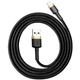 Дата кабель Baseus Cafule USB to Lightning 1.5A (2m) (CALKLF-C) Золотий / Чорний - зображення 2