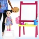 Кукла Барби Учитель рисования Barbie Art Teacher Playset with Brunette Doll, Toddler Doll, Toy Art Pieces - изображение 5
