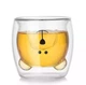 Стакан c двойными стенками Двойным дном Мишка 250 ml cup001 - изображение 1