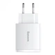 Адаптер питания 3 порта Baseus 2 USB + Type-C 30W CCXJ-E02 зарядное быстрое - изображение 4