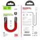 Кабель магнитный для зарядки телефона Apple Lightning iPhone HOCO Blaze Magnetic U75 120см |3A| Красный - изображение 6