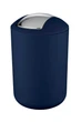 Контейнер мусорный с поворотной крышкой Wenko Brasil L Dark Blue, 6.5 л, Ø 19,5 x 31 см, пластик (TPE), темно-синий - изображение 1
