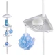 Полка для душа Wenko угловая телескопическая Easy White - 4 уровня, 26 х 78-265 х 19,5 см, алюминий, пластик - изображение 2