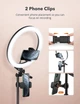 Набор блогера TaoTronics 12" Selfie Ring Light,10 Adjustable Brightness, 61“ Extendable Tripod Stand (TT-CL027) - изображение 5