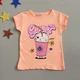 Футболка "Котик" Hacali kids для девочки 86-92 см Персиковая 18707 - изображение 1