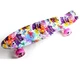 Пенни борд Penny Board Fish Skateboards 22" Graffity ABEC-7 со светящимися колесами - изображение 1